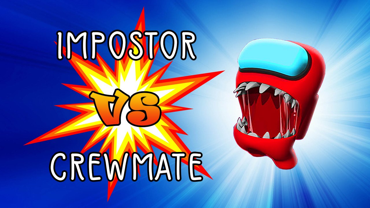 Image Red Impostor vs Crewmate