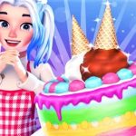 Cute Doll Cooking Cakes